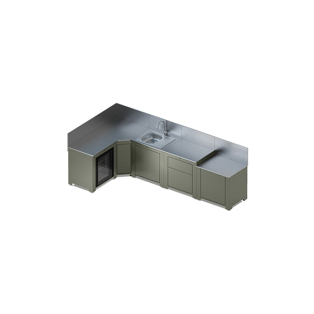 Cuisine extérieure ENO Cuisine COMFORT 5 modules avec angle-Sau