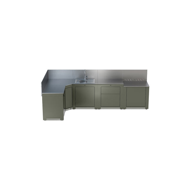 Cuisine extérieure ENO Cuisine COMFORT 5 modules avec angle-Sau