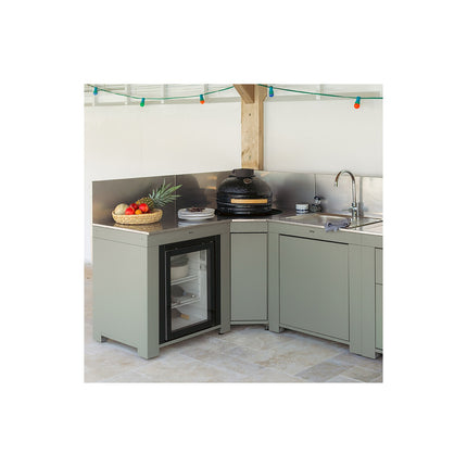 Meuble de cuisine extérieure ENO MODULO Évier-Sauge