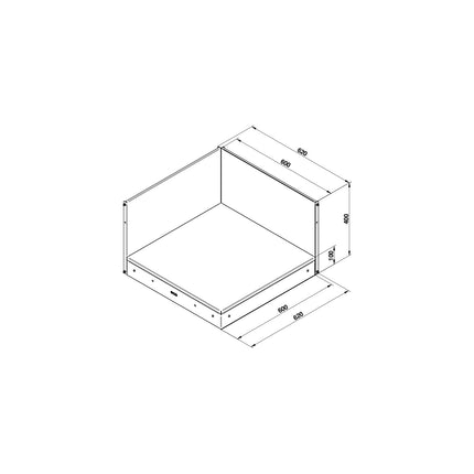 Plateau ENO Angle Gris cargo