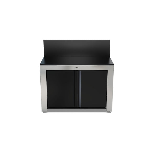 Chariot Plancha ENO Felix Inox/acier 2 portes comaptible planchas ENO