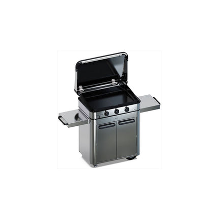 Plancha gaz ENO Combo enosign 80 inox 3 brûleurs sur chariot, 69x40 cm