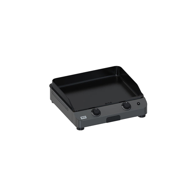 Plancha gaz ENO Fusion 60 Grise 2 brûleurs à poser, 57x39 cm