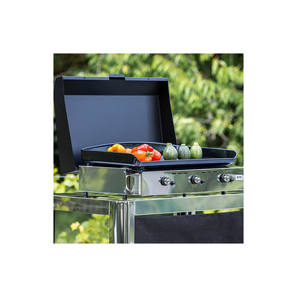 Plancha gaz ENO Initial 65 Inox 3 brûleurs à poser, 62x36 cm
