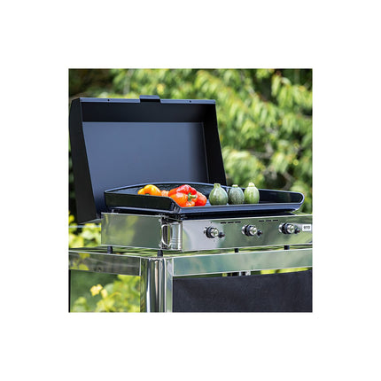 Plancha gaz ENO Initial 65 Inox 3 brûleurs à poser, 62x36 cm