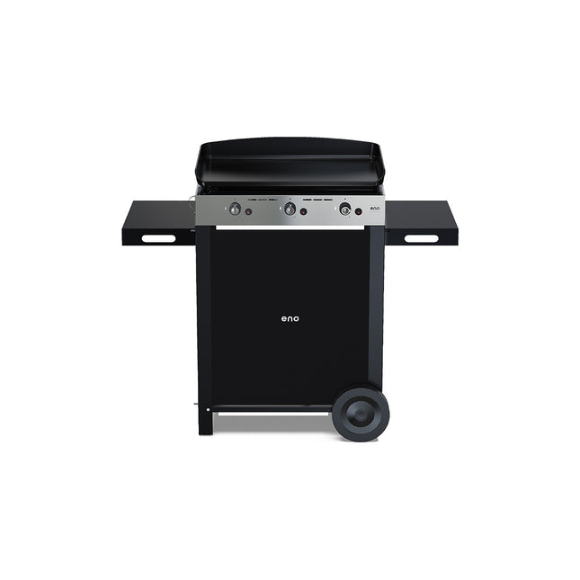 Plancha gaz ENO Combo Initial 65 Inox 3 bruleurs sur chariot, 62x36 cm