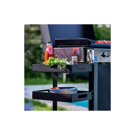Plancha gaz ENO Combo Initial 65 Inox 3 bruleurs sur chariot, 62x36 cm