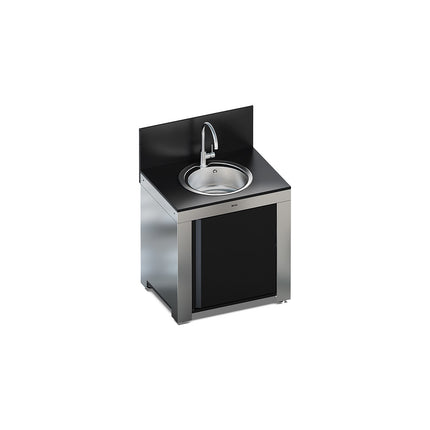 Cuisine extérieure ENO Évier rond-Noir et inox PMOD8503