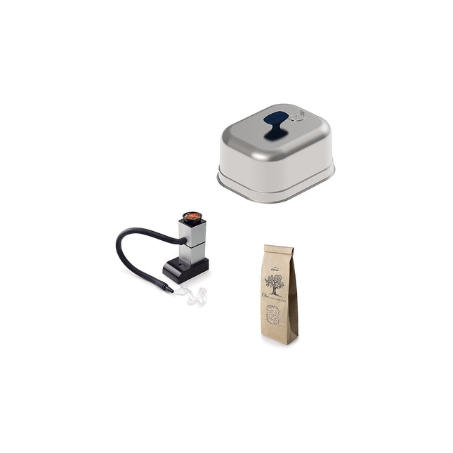 Ustensile plancha ENO fumage a froid avec Cloche - Inox