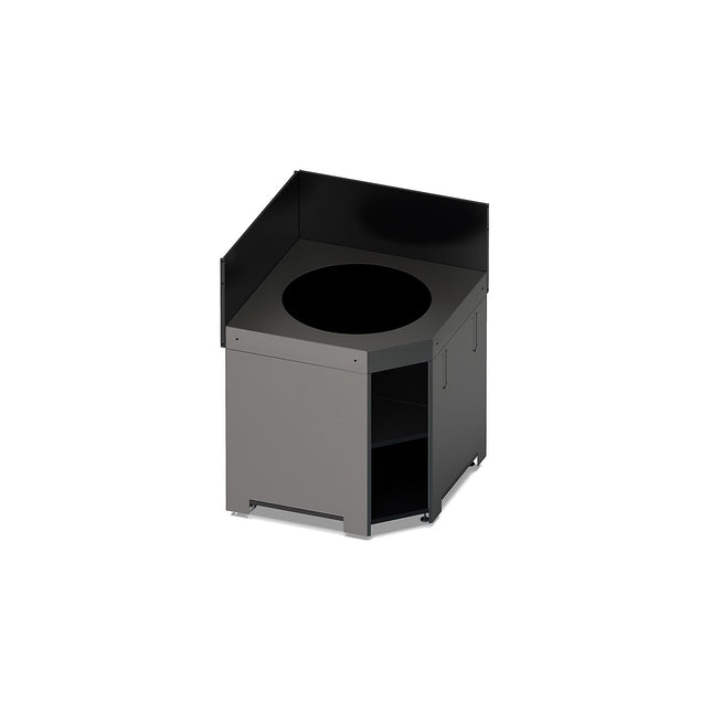 Meuble de cuisine extérieure ENO MODULO D'angle pour Kamado M et L Gris C