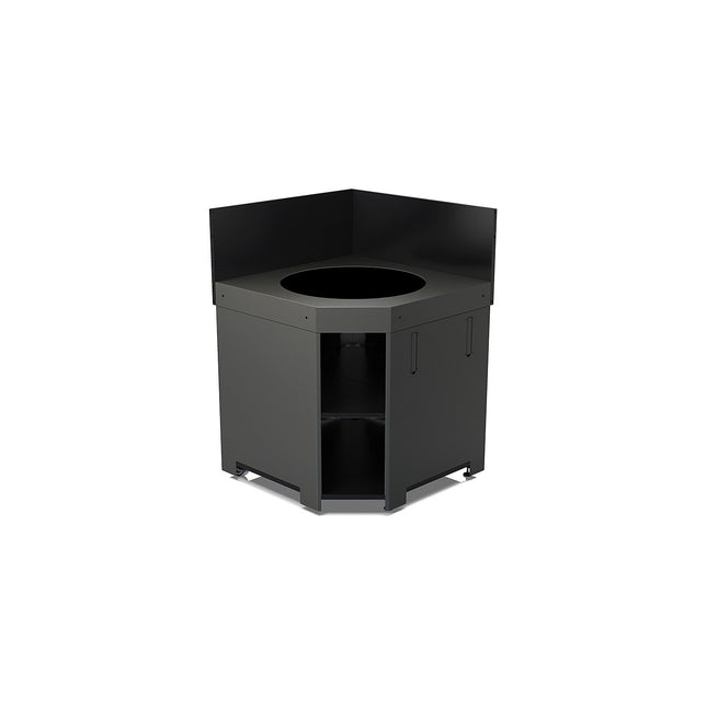 Meuble de cuisine extérieure ENO MODULO D'angle pour Kamado M et L Gris C