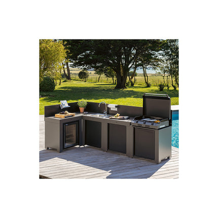 Meuble de cuisine extérieure ENO COMFORT 4 Modules Gris PMOD704M