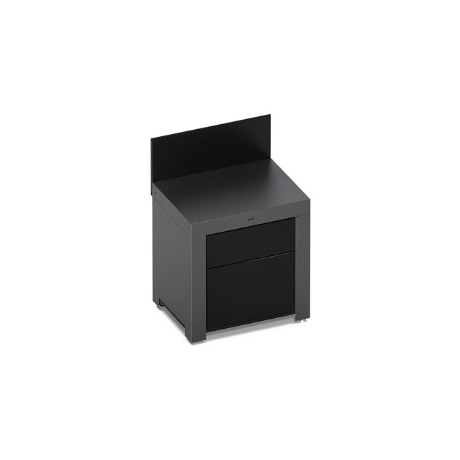 Meuble ENO MODULO Plan Travail 2 Tiroirs Gris Cargo