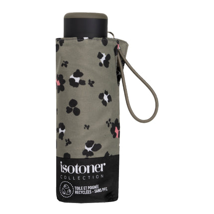 Parapluie ISOTONER 5 sections acier Ultra Slim Leopard