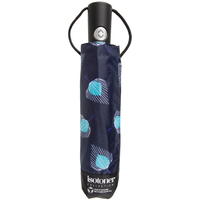 Parapluie ISOTONER 3 sections acier FEUILLE D'EAU