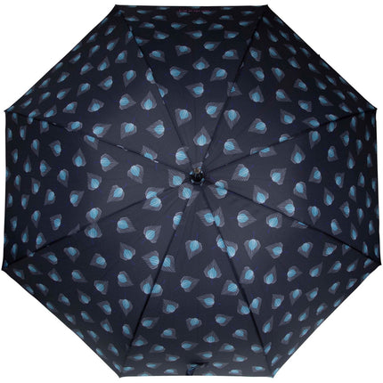 Parapluie ISOTONER 3 sections acier FEUILLE D'EAU