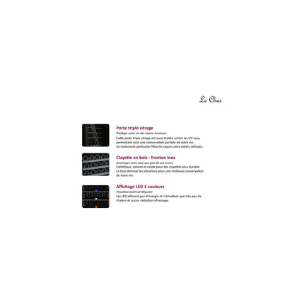 Cave à vin encastrable LE CHAI LBN340/1