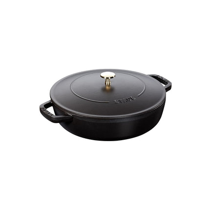 Sauteuse STAUB Chistera 24cm noir mat