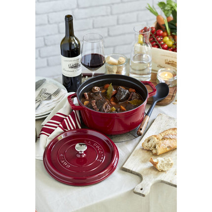 Cocotte STAUB ronde 28 cm Bordeaux