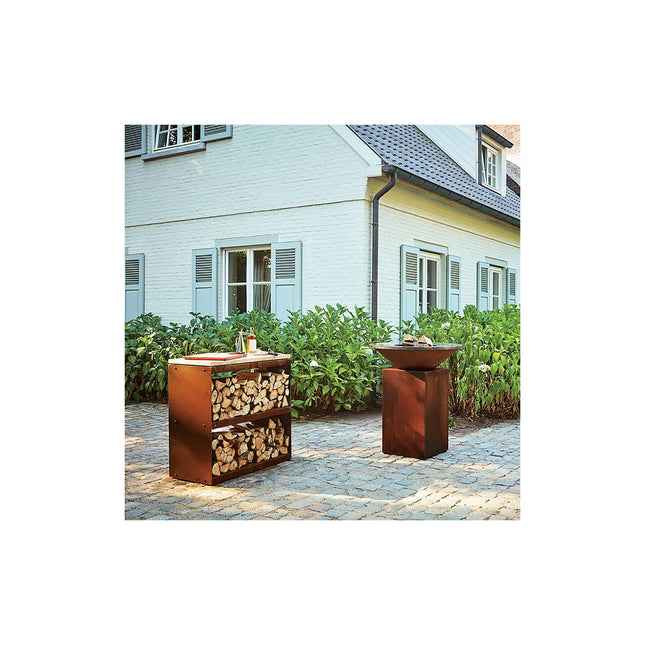 Ustensile barbecue OFYR bois Corten 100