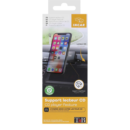 Support smartphone TNB Voiture magnétique pour lecteur CD