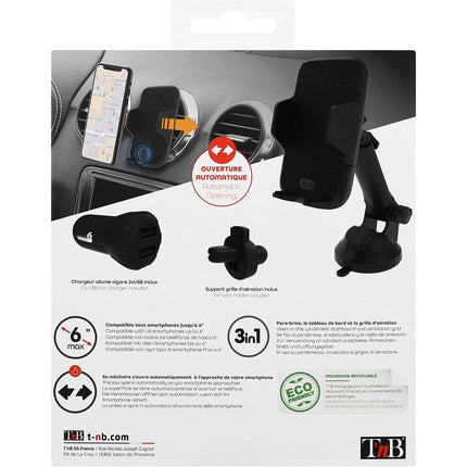 Support smartphone TNB Voiture motorisé pack 3 en 1