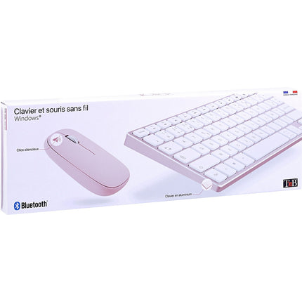Clavier + Souris TNB rechargeable en aluminium et souris