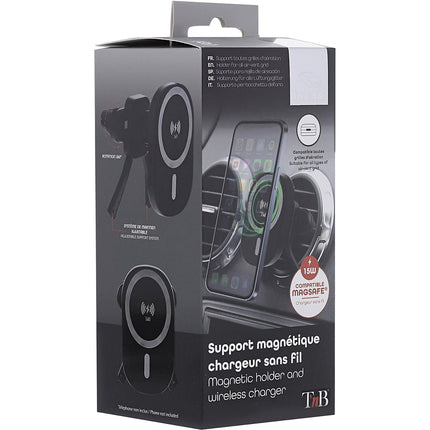 Chargeur induction TNB Voiture pour grille d'aération noir