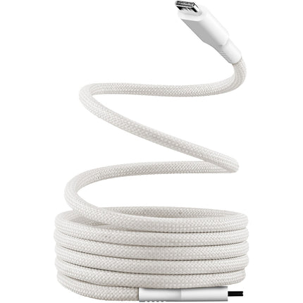 Câble de charge TNB USB-C/USB-C 1.5m gaine aimantée blanc
