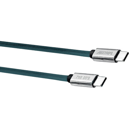 Câble USB C TNB vers USB-C 1.5m nylon bleu