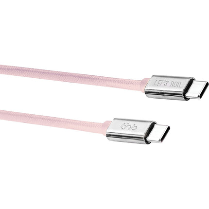 Câble USB C TNB USB-C/USB-C 1.5m nylon rose