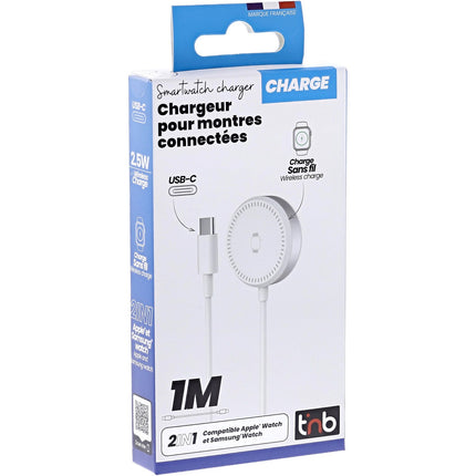 Chargeur TNB Chargeur montres connectées 2 en 1