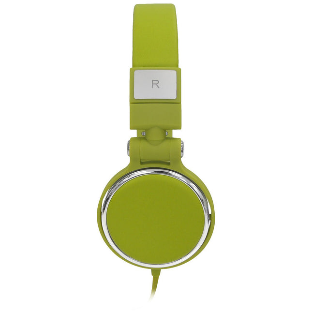 Micro-casque WE filaire VERT. Arceau reglable