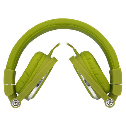 Micro-casque WE filaire VERT. Arceau reglable