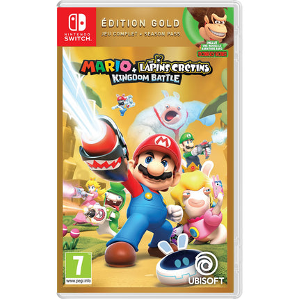Jeu Switch UBISOFT Mario Lapins Crétins Kingdom Battle Gold
