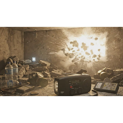 Radio FM CGV de survie à manivelle rouge
