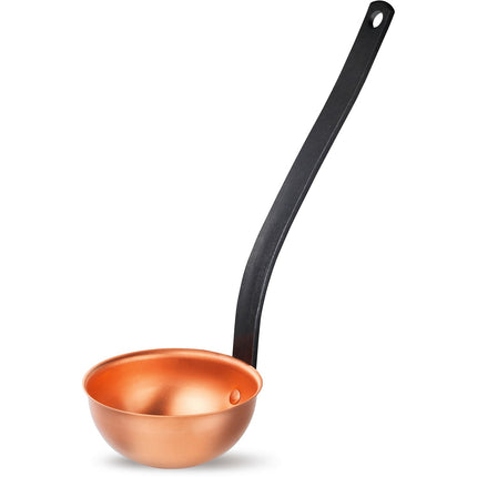 Louche NATURE&SAVEURS cuivre manche fer plat