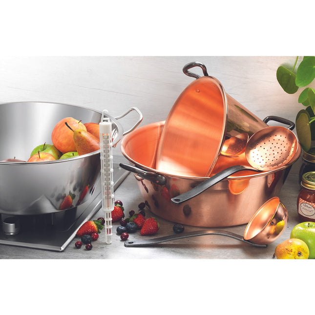 Ecumoire NATURE&SAVEURS cuivre manche fer plat
