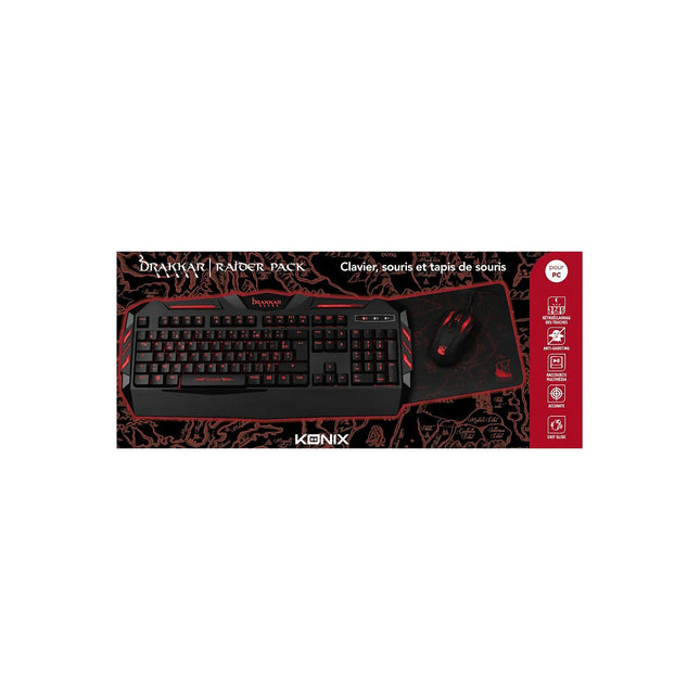 Clavier gamer KONIX Drakkar PK-30 Pack Raider