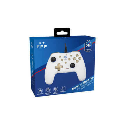 Manette KONIX Filaire blanche Switch - FFF