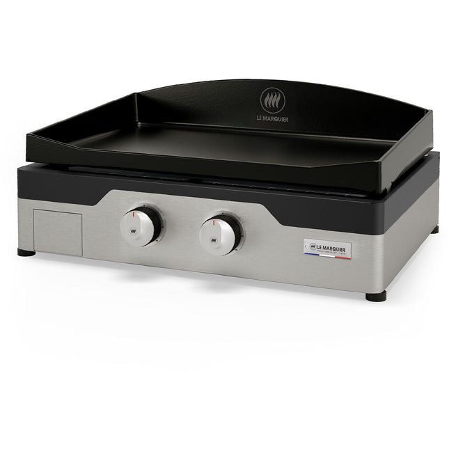 Plancha gaz LE MARQUIER Signature Allure 260 Duo 2 brûleurs à poser, 60x40 cm