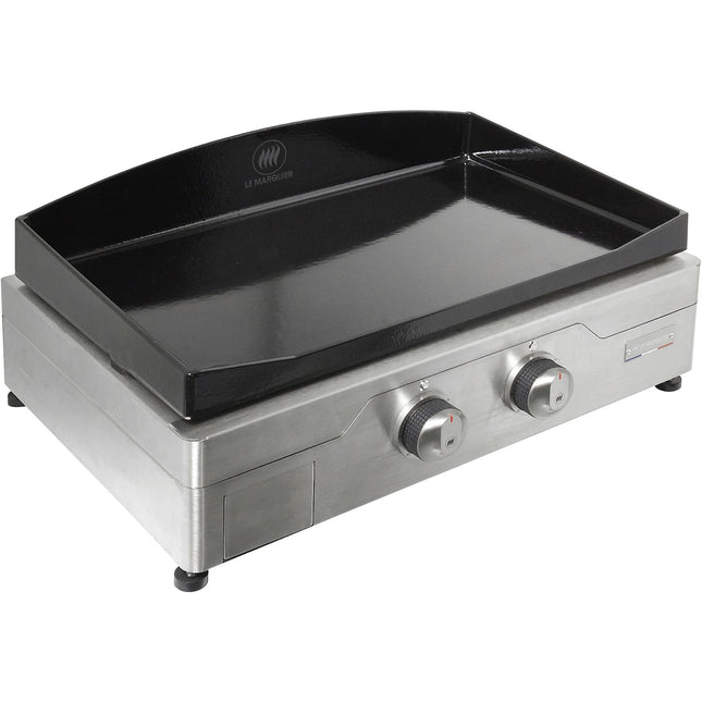Plancha électrique LE MARQUIER Signature Electrica 260 Inox 2 brûleurs à poser, 60x40 cm