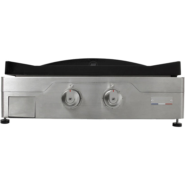 Plancha électrique LE MARQUIER Signature Electrica 260 Inox 2 brûleurs à poser, 60x40 cm