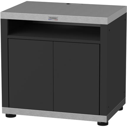 Meuble de cuisine extérieure LE MARQUIER cuisson avec tablette 80x55cm duo