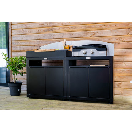 Crédence LE MARQUIER courbe droite inox