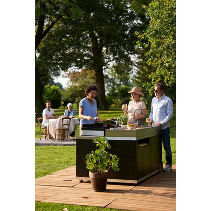 Meuble de cuisine extérieure LE MARQUIER CUISINE ILOT 4 ELEMENTS - DUO MC804ED