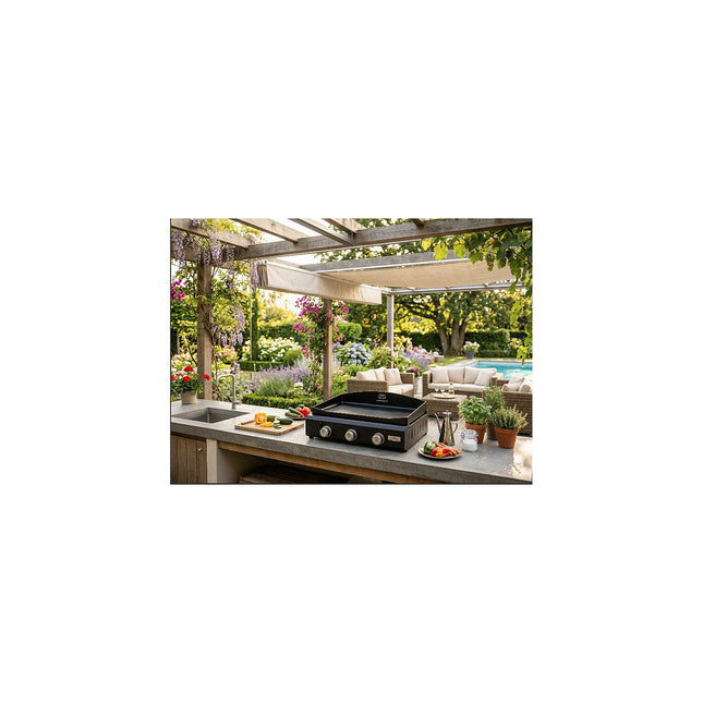Plancha gaz LE MARQUIER AMALIA 360 ACIER V3 PLEA360EV3