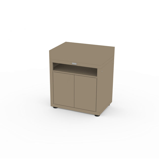 Meuble de cuisine extérieure LE MARQUIER AVEC TABLETTE 80X55 CM TAUPE MC80PTAE22