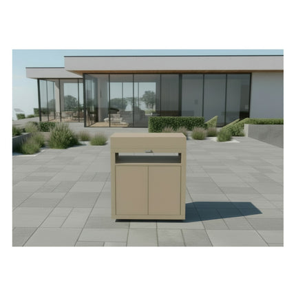 Meuble de cuisine extérieure LE MARQUIER AVEC TABLETTE 80X55 CM TAUPE MC80PTAE22