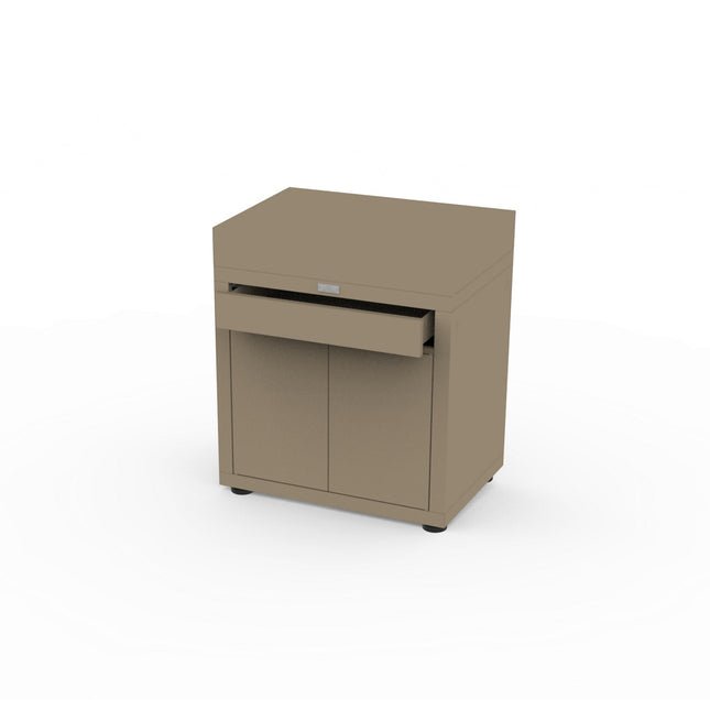 Meuble de cuisine extérieure LE MARQUIER AVEC TIROIR 80X55CM TAUPE MC80PTIE22
